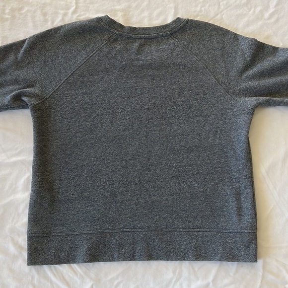 DKNY Women's Sport Sweatshirt, Gray with DKNY Logo in Gray Glitter Lettering - Picture 5 of 5